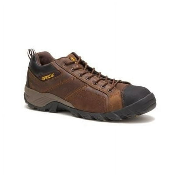 CAT Footwear 220144 9 in. Mens Argon Safety Composite Toe Leather Boot, Medium - Dark Brown