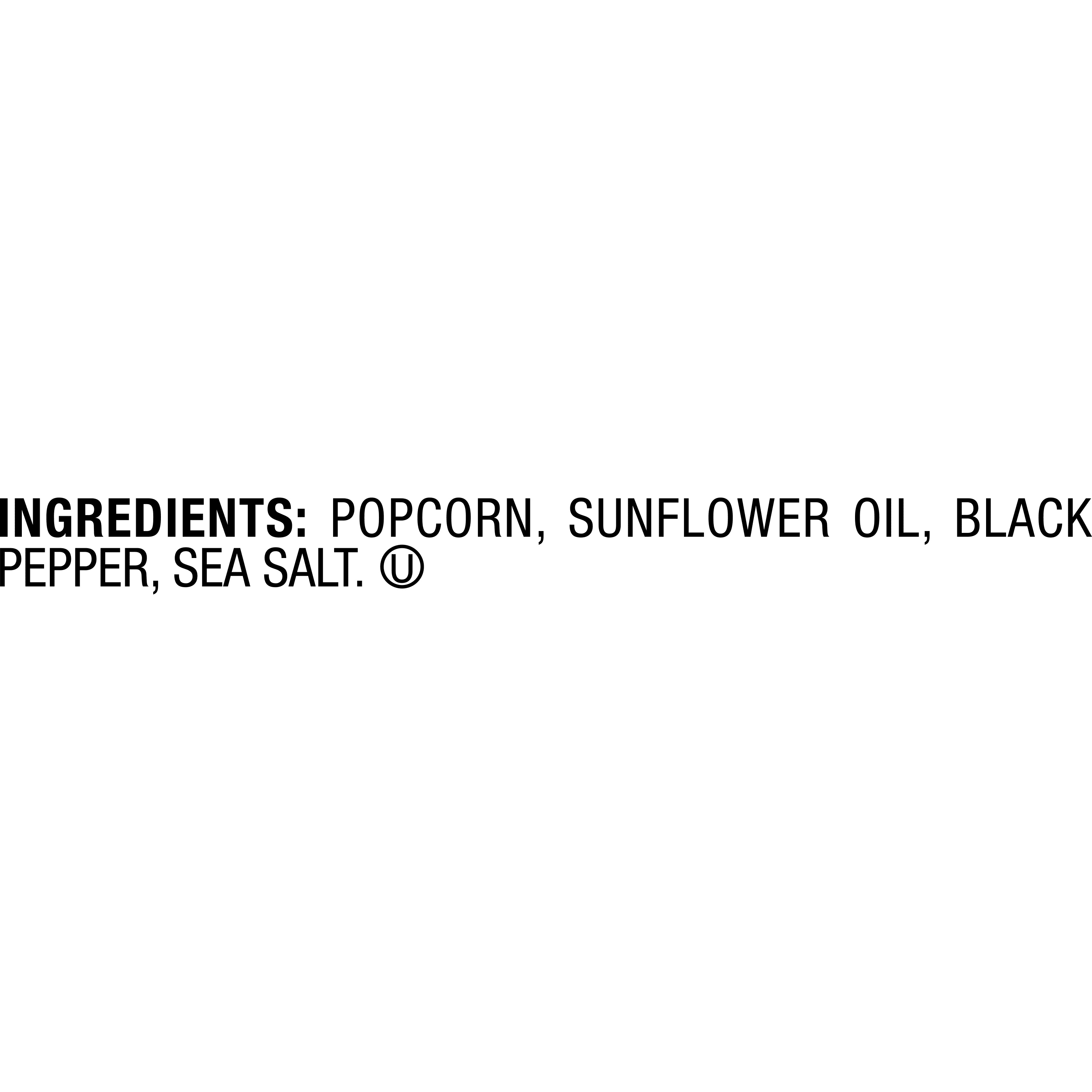 (3 pack) SkinnyPop Gluten-Free Sea Salt & Black Pepper Popcorn Snack, 4.4 oz