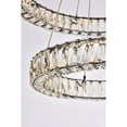 thumbnail image 6 of Monroe 28 inch LED double ring chandelier in black, 6 of 9