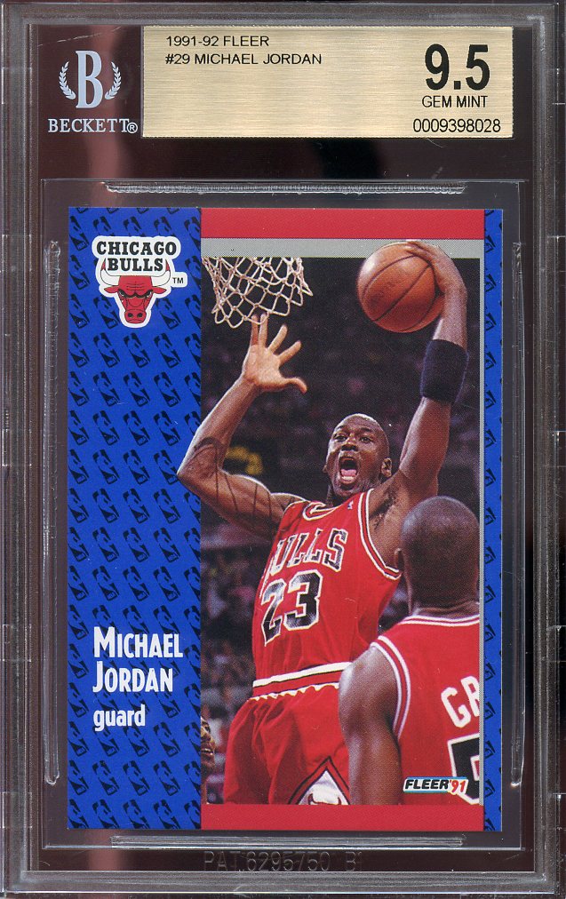 1991-92 fleer #29 MICHAEL JORDAN 