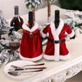 thumbnail image 1 of Xihbxyly Funda para Botella de Vino Navideña de Papá Noel, Decoración Festiva para Mesa, Vibrante Detalle Festivo, Regalo Ideal de Navidad, Terciopelo Denso, Tamaño 24 X 24 Cm, 1 of 2