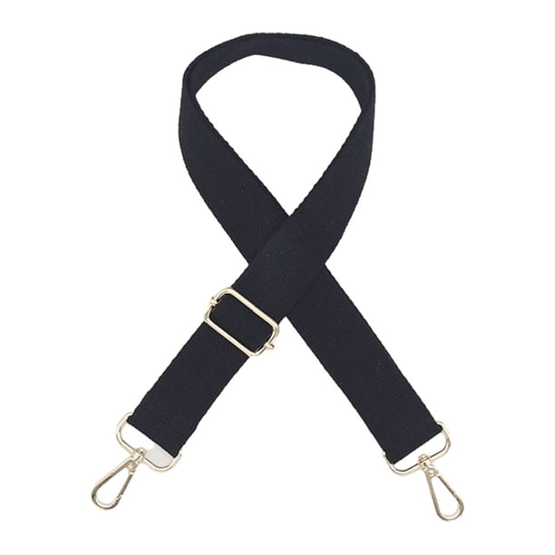 Bolso de hombro Jumpingount para mujer negro con correa ajustable y hebillas