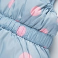 thumbnail image 5 of Odeerbi Toddler Boys Girls Winter Down Jacket Winter Baby Polka Printing Thickened Down Coat Strap Pants Two-piece Suit Gray 2-3 Years, 5 of 8