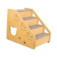 thumbnail image 4 of predolo Foldable Dog Stair Sturdy Pet Steps Ladder Anti-skid MDF for Small Dogs Ramp for 4 Tier, 4 of 8