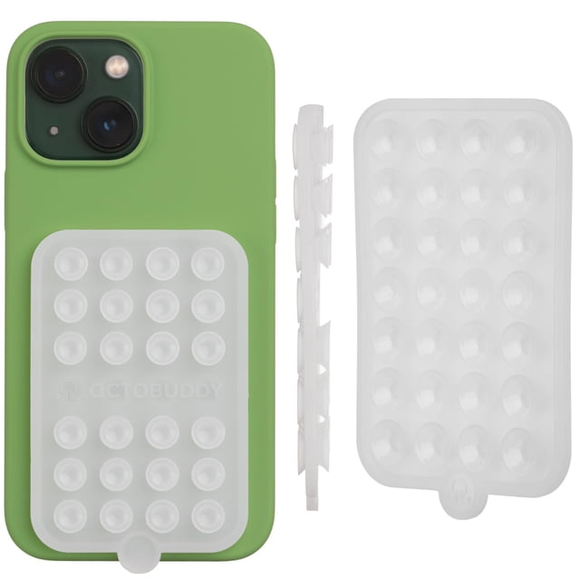 Funda para celular con soporte OCTOBUDDY Double de silicona transparente