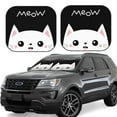 thumbnail image 1 of Fotbe Cat Meow Juego de 2 Piezas de Parasoles para Parabrisas | Bloqueador Solar para Auto | Accesorios Plegables para Protección Solar Interior-Small, 1 of 6