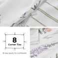 thumbnail image 4 of Duvet Cover King Size - Reversible Plaid Duvet Cover Set with Zipper Closure, 3 Pieces Dark Grey Bedding Set with 8 Corner Ties and 2 Pillow Shams 20"x36", 4 of 6