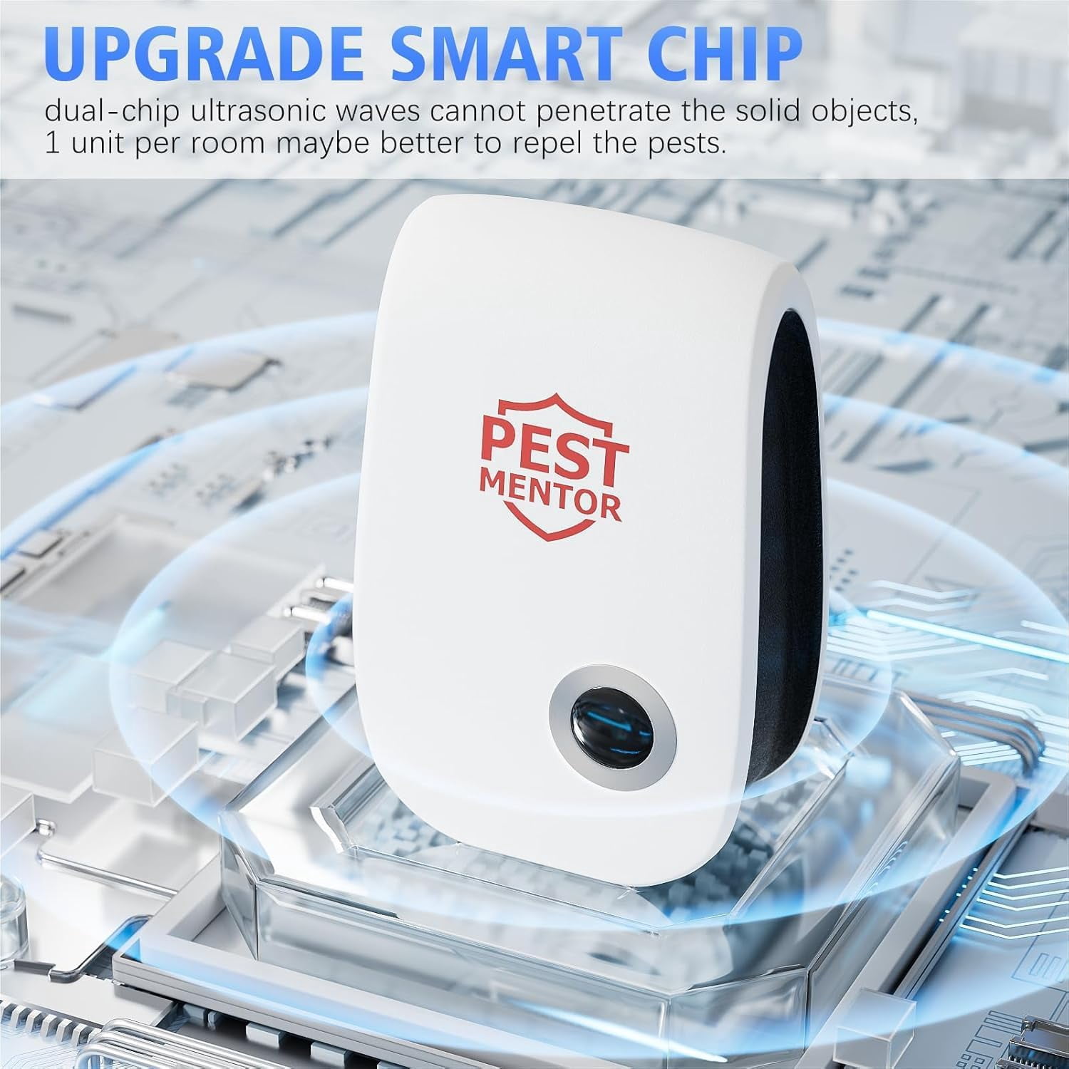 Ultrasonic Pest lent 10 Packs, Plug-in Ultrasonic Pest lent Indoor, Effectively Mosquitoes Mice Flies Cockroaches Insects Spiders Ants, Pest Control for Home Office Kitchen Room