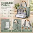 thumbnail image 4 of DEFAHN Diaper Bag Tote,Multifunction Baby Diaper Bag with 3 Insulated Pockets Adjustable Shoulder Strap Dry & Wet Compartment,Large Capacity Tote Bag for Women Lightweight Gray, 4 of 8
