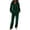 Dark Green, variant on Szluipve 2 Piece Sets for Women Velour Tracksuit 2 Piece Outfits Hooded Henley Button Long Sleeve Top & Wide Leg Pants Casual Soft Loungewear Set with Pockets Sky Blue XL