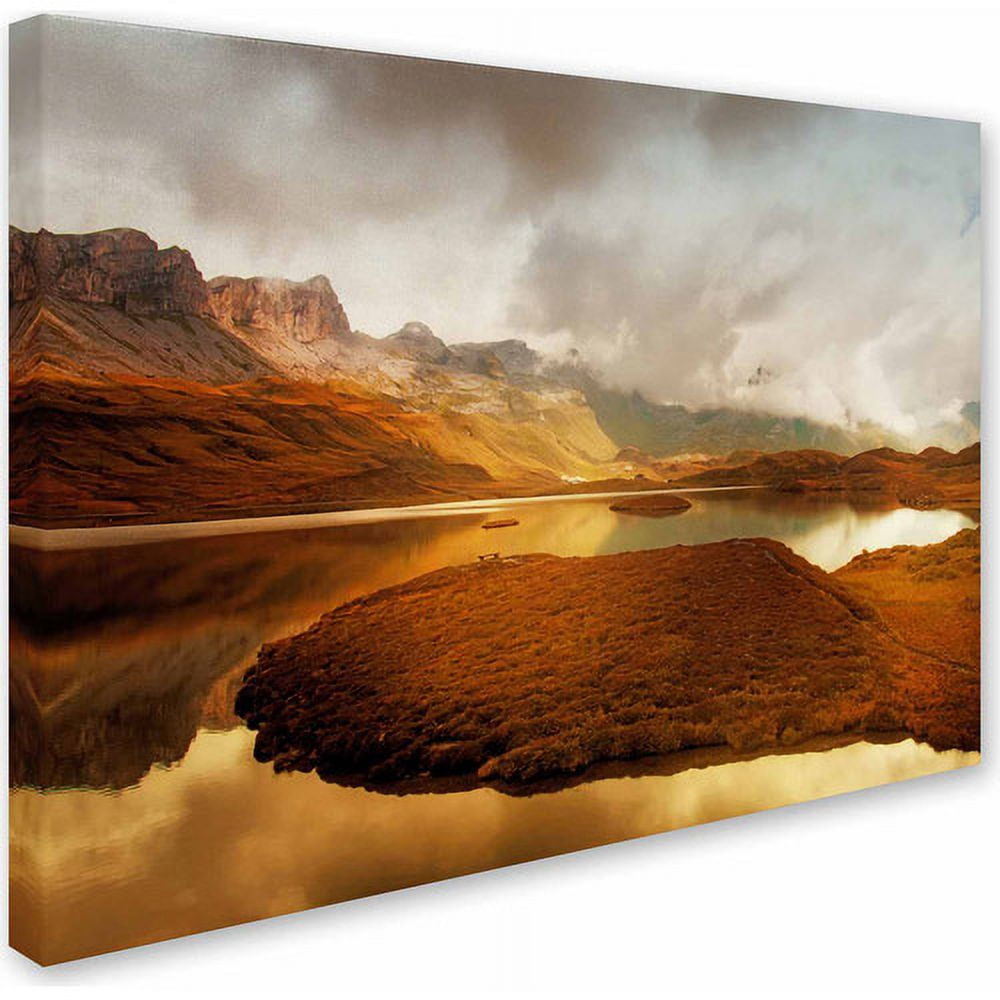 Trademark Fine Art 12" x 19" Hidden Wooden Frame Shades of Gold (PSL0206-C1219GG)