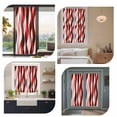 thumbnail image 7 of Red Striped Ombre Window Privacy Film, Modern Red Moire Geometric Static Cling UV Sun Blocking Heat Control Window Tint Day and Night, Non-Adhesive One Way Windows Privacy Cover 17.7''x39.3'', 7 of 7