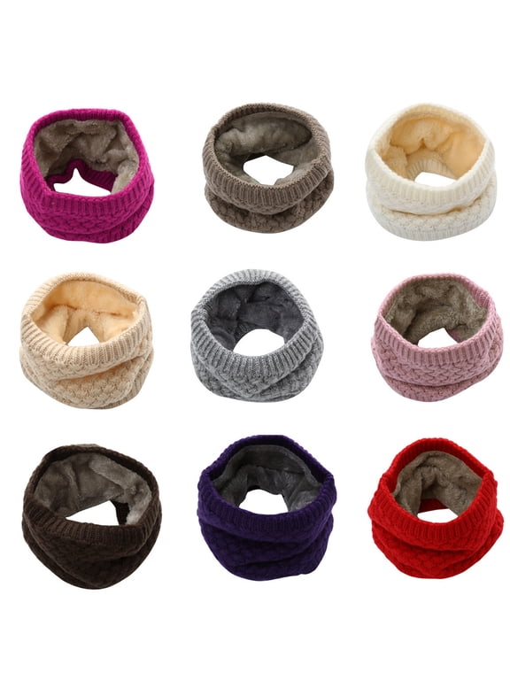 Neck Warmer for Women and Men Winter Neck Gaiters Face Scarf Fleece Scarves Gaiter for Cold Red