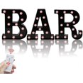 thumbnail image 1 of Led Black Alphabet Marquee Letters Sign Light Up Marquee Number Letter Lights, 1 of 5