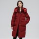 thumbnail image 3 of Nueva chaqueta de invierno para mujer, chaqueta de plumón de pato blanco, cálida, de longitud media, con hebilla de cuerno de vaca, con capucha, chaquetas holgadas y gruesas para mujer, 3 of 5