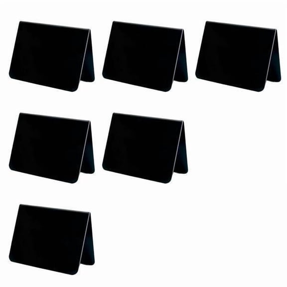 Paquete de 2 a 6 pizarras pequeñas de doble cara para escribir, ideales para eventos y letreros de mensajes. 6 piezas