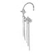 thumbnail image 2 of Dangle Cuff Earrings Silver Color 14.3x3.8cm Sweet And Fashionable Earrings Accessories 1Set, 2 of 3