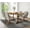 Bodega Mineral, variant on Chromcraft 5-Piece Dining Table Set for 4, Expandable Table with 4 Swivel-Tilt Fabric Caster Chairs for Kitchen & Dining Room (Chestnut-Mocha)