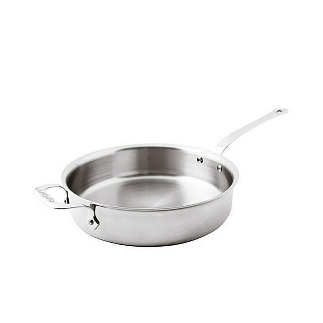 Paderno 12208-28 Poêle à Sauté en Aluminium/acier Inoxydable 11 Pouces avec Poignée Qui Reste Froide