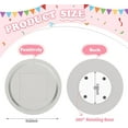 thumbnail image 2 of 360° Round Turntable for Tonies Box Organizer Storage Shelf Wall Mounted, Magnetic Floating Shelves for Toniebox Generation 1 & 2 Player Tonies Figures, Display Collection 10~20 Characters (Gray), 2 of 8