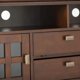 thumbnail image 5 of Contemporary Living Room Furniture for Tv Standing 72 Inch Wide Storage Cabinet Artisan SOLID WOOD Universal TV Media Stand My Lux Decor Round, 5 of 6