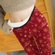 thumbnail image 2 of Mallas Navideñas Para Mujer, Mallas Con Forro Polar, Estampado Cálido, Ajustado, Grueso, de Felpa, Cintura de Lana, Pantalones Largos, Pantalones Odeerbi ODB193220, 2 of 5