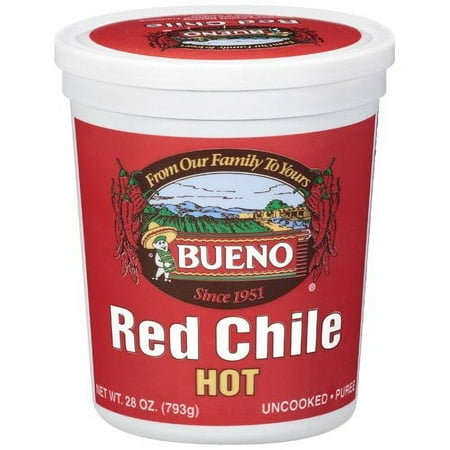 Bueno Foods BUENO® Hot Puree Red Chile, 28 oz (Frozen) Chile Tub