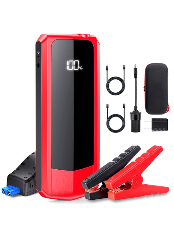 LATIT 2000A Car Jump Starter – 20000mAh, 12V Battery Booster For Gas/Diesel, USB-C Fast Charge, LCD Display