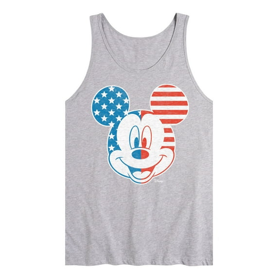 Disney - Americana - Mickey Face Stars And Stripes - Men's Jersey Tank Top