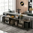 thumbnail image 4 of Costway TV Stand with Power Outlet USB & Type-C Port 3-tier TV Console Table Grey, 4 of 10