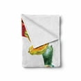 thumbnail image 2 of Fruit Soft Flannel Fleece Throw Blanket, Nature Food with Banana Lemon Avocado Orange Coconut Fresh Agriculture Art Print, Cozy Plush for Indoor and Outdoor Use, 50" x 70", Multicolor, by Ambesonne, 2 of 6