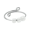 thumbnail image 1 of Fiudx Anillo para Aliviar La Ansiedad, Elegante Diseño de Cuentas Giratorias, Accesorio Elegante para El Manejo Del Estrés, Cómodo de Llevar, Regalo de Fiesta para Uso Diario, Perfecto para Mujeres., 1 of 6