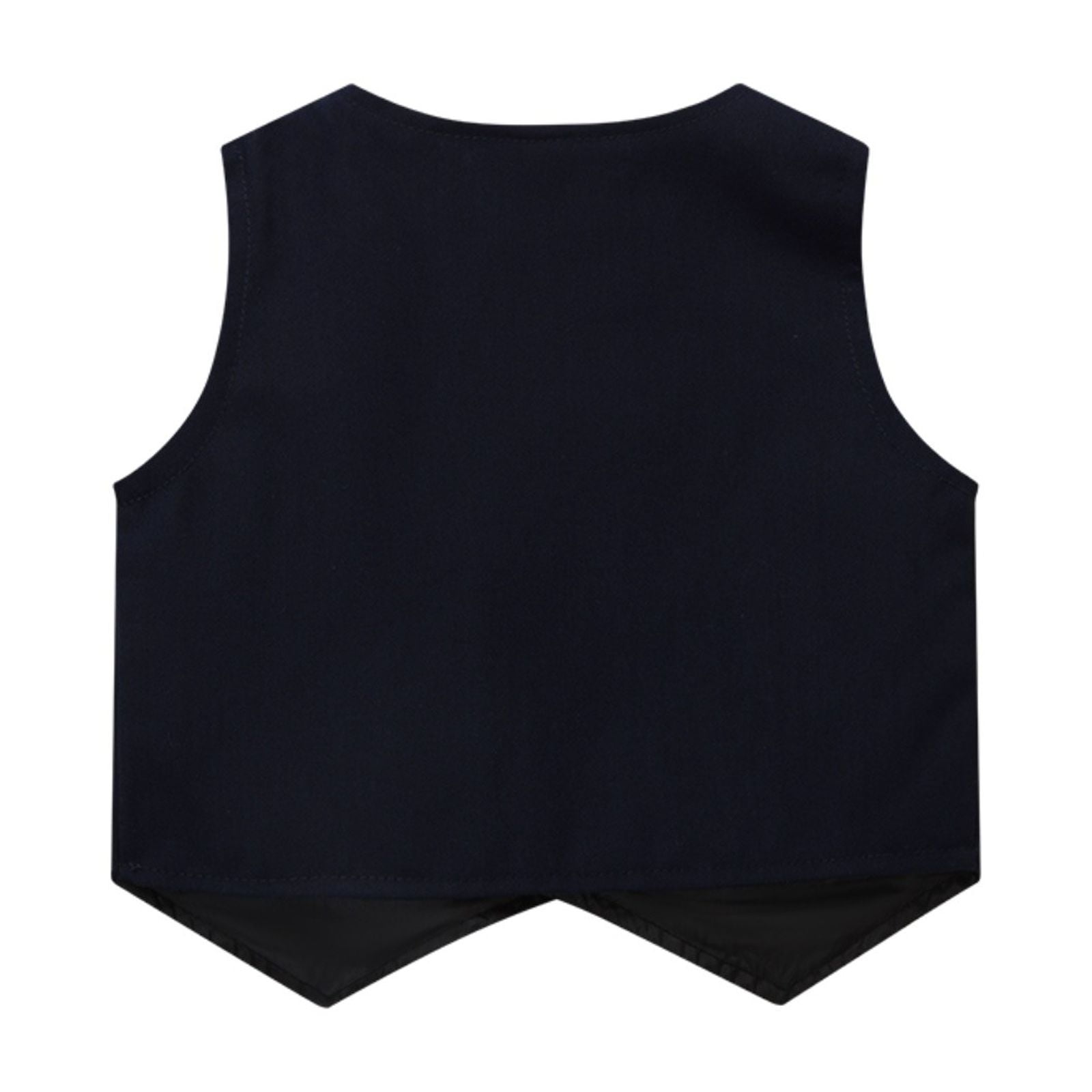 Gubotare Suit for Baby Boy Boy Suit Toddler Boys Formal Dress Outfit Shirt+Printed Tie+Vest+Pants Baby Tuxedo Boys Wedding Clothes 12 18 Months,(Navy 12-18 Months)