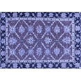 thumbnail image 1 of Ahgly Company Machine Washable Indoor Rectangle Abstract Blue Modern Area Rugs, 5' x 8', 1 of 4