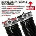 thumbnail image 5 of Pair of 2" Garage Door Torsion Springs Set with Non-Slip Winding Bars & Gloves, High Quality Precision Electrophoresis Black Coated, for Replacement & Installation, MIN 16,000 Cycles (0.225x2''x27''), 5 of 6