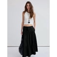 thumbnail image 5 of Jaimenalin Women'S Boho Flowy Maxi Skirt Flared Ruffle Elastic Waist Summer A Line Spring Long Skirts, 5 of 8