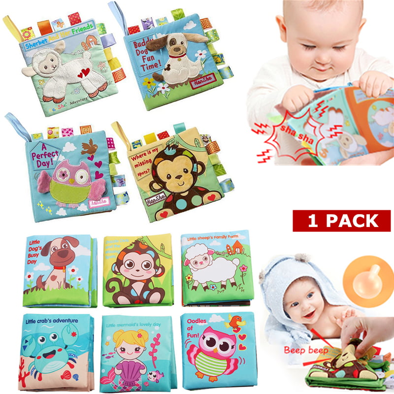 Soft Cloth Book For Newborn  Babies Gift Interactive Books Educational Toys Kids 