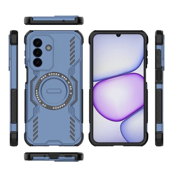 DWaybox Case for Samsung Galaxy A27 5G 6.7 inch 2026 Model, [Support Magnetic Attraction Wireless Charge], Slim Shock-Absorption Flexible TPU Bumper   PC Protective Back Cover -Blue