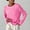 Hot Pink, variant on Amidoa Black Women Sweater Lightweight Striped Long Sleeve Crew Neck Soft Casual Sweaters Womens Sweaters Cardigan L