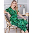 thumbnail image 6 of Ekouaer Womens Pajama Set 2 Piece Cotton Pj Short Sleeve Sleepwear Top with Capri Pants Print Nightwear, 6 of 6