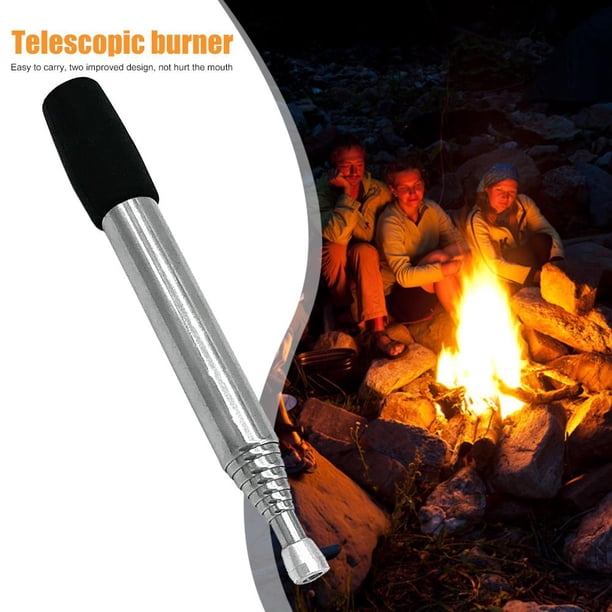 Tubo de fuego de soplado a prueba de agua, tubo de soplado de boca de alta eficacia, palo de fuego para acampar en la playa al aire libre, herramientas de cocina