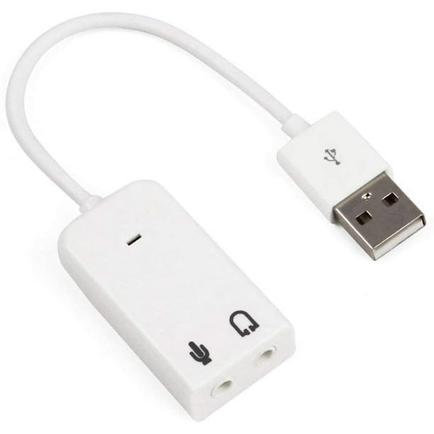 Sound Adapter, External USB 2.0 3D Virtual 7.1 Channel Audio Sound Card Adapter for PC Desktop - Walmart.com