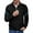 Black, variant on Oversized Tshirts for Men Suede Lapel Button Pocket Fallow Long-Sleeved Hoodless Casual Coat/Jacket Beige S