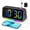 Gray, variant on SZELAM Loud Digital LED Display Alarm Clock, RGB Night Light, USB Charger, Dual Alarm, Dimmer