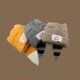 thumbnail image 3 of Gorro de punto de oreja larga para hombre y mujer, gorros de ganchillo con orejas de conejo, gorros cálidos de invierno, gorro de Hip-hop, gorros de Navidad, 3 of 4