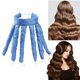 thumbnail image 1 of Curls Band, Rizos sin banda de calor Cinta durante la noche Cabello largo medio, Rizadores sin calor (azul). Afortunado Sencillez, 1 of 5