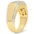 thumbnail image 3 of Mens 14K Gold Plated Sterling Silver Cubic Zirconia - Mens Ring, 3 of 6