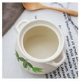 Ceramic Casserole Clay Pot with Lid, Earthenware Casserole Pot Heat