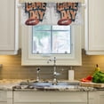 thumbnail image 2 of Yayeee Kitchen Valance Rod Pocket 54" x 18" Living Room Window Curtain, Game Day, 2 of 6