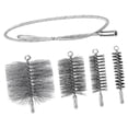 thumbnail image 1 of Kit de limpieza de chimenea con cepillo para calderas, incluye 4 cepillos de chimenea, varilla de extensión de 1 m y cepillo flexible para tubos de 20 50 mm 120 mm 160 mm, 1 of 8